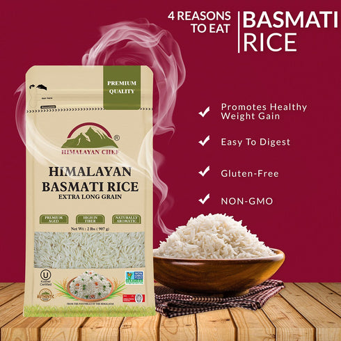 Himalayan Chef Basmati Rice - 2 lbs | Pack of 6